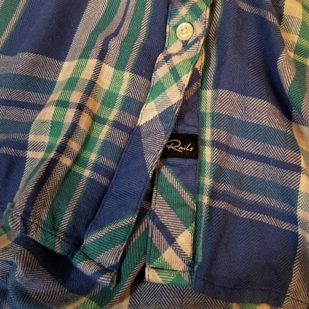 {S} Rails Hunter Button Down In Blue Violet - Picture 5 of 10
